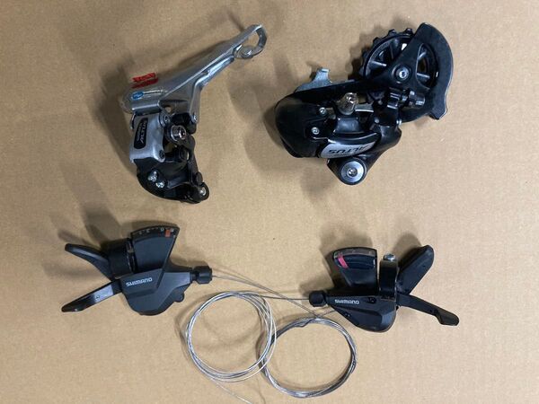 シマノ ALTUS アルタス 前後ディレーラー変速機 左右シフター 4点セット