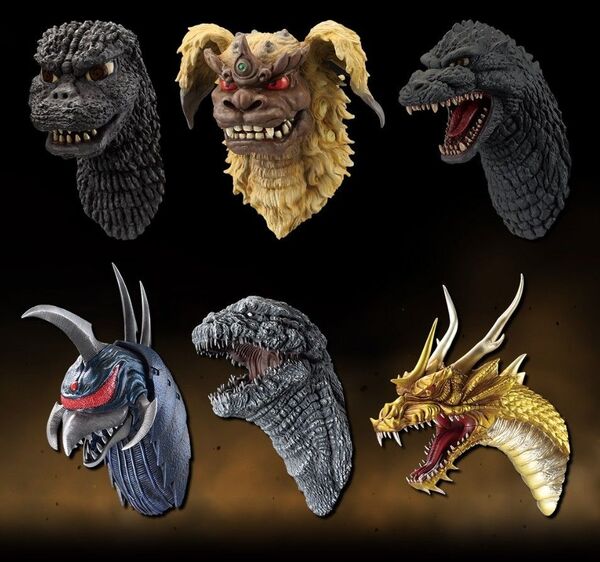 バンダイ 一番くじ ゴジラ 大怪獣列伝G G賞 モンスターヘッドマグネット 6種セット フィギュア フルコンプ