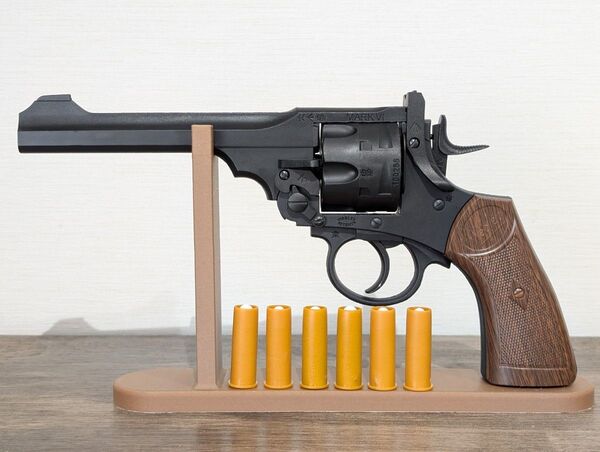 WICK ウェブリー MARKVI 6インチ ガンスタンド付 ナーフ ムスカ大佐