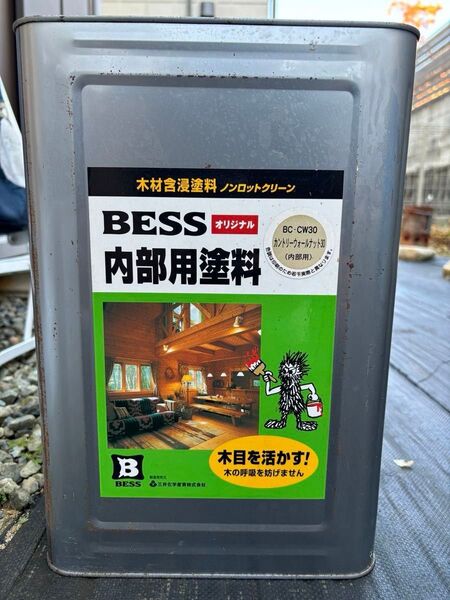 BESS オリジナル 内部用塗料 木材含浸塗料ノンロットクリーン カントリーウォールナット30