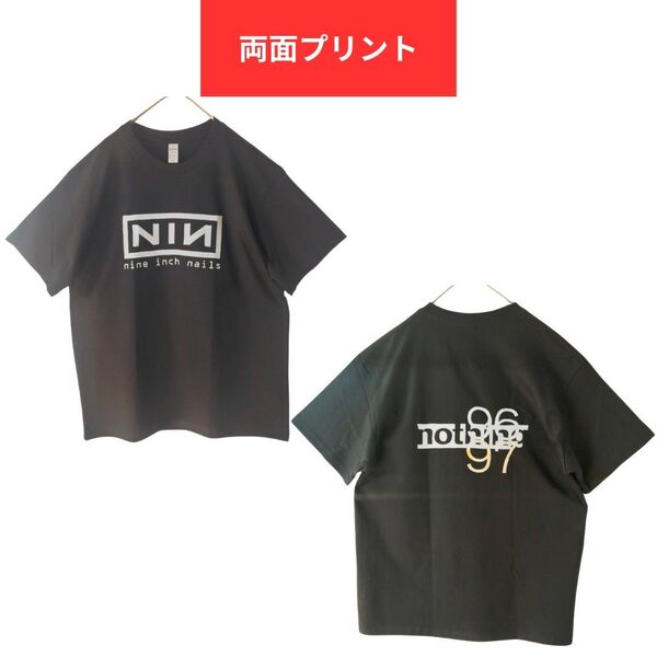NINE INCH NAILS ナインインチネイルズ 両面プリント Tシャツ XL 黒 半袖Tシャツ ブラック