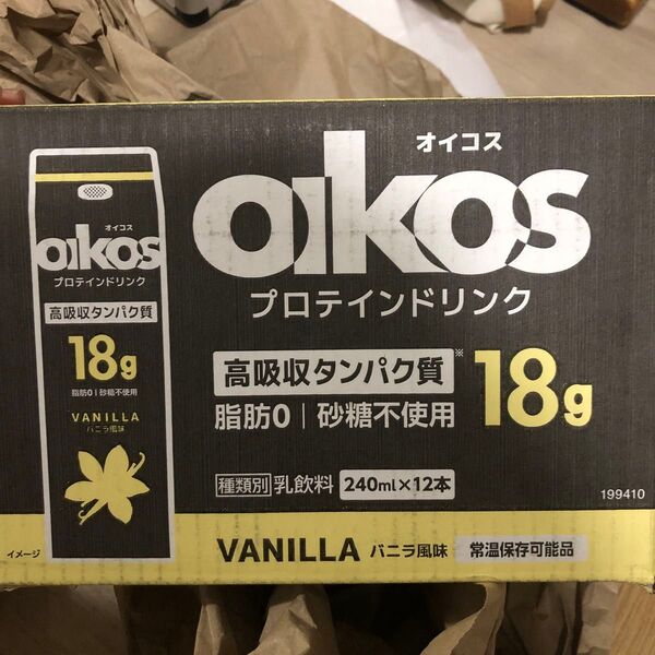 OIKOSバニラ風味 プロテインドリンク 240ml×12
