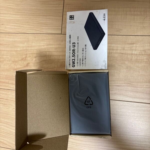 玄人志向 2.5型 HDD ケース/SSD ケース USB3.0接続 SATA3.0ハードディスクケースUASP対応GW2.5OR