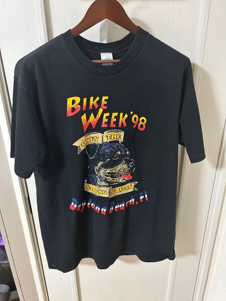 daytona bike week Tシャツ 1998 Harley davidson 古着 USA製 ブラック