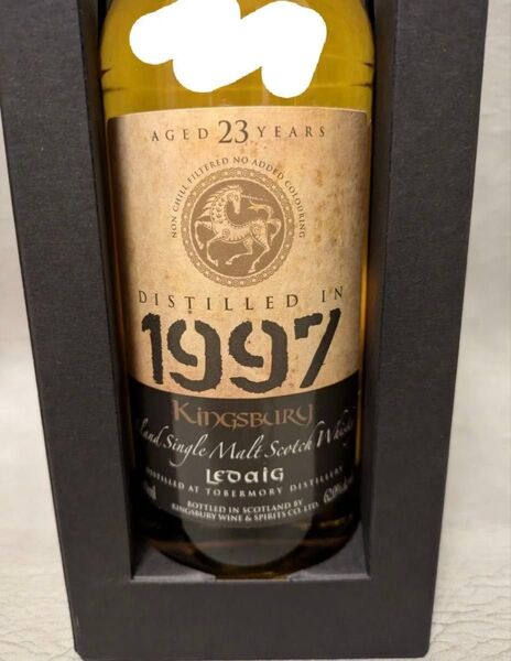 レダイグ 23年 1997 ホグスヘッド ゴールドラベル (キングスバリー) 62.0度 700ml新品未開封 箱付き
