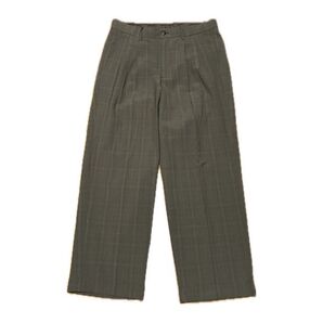 BEAMS check pattern wide slacks