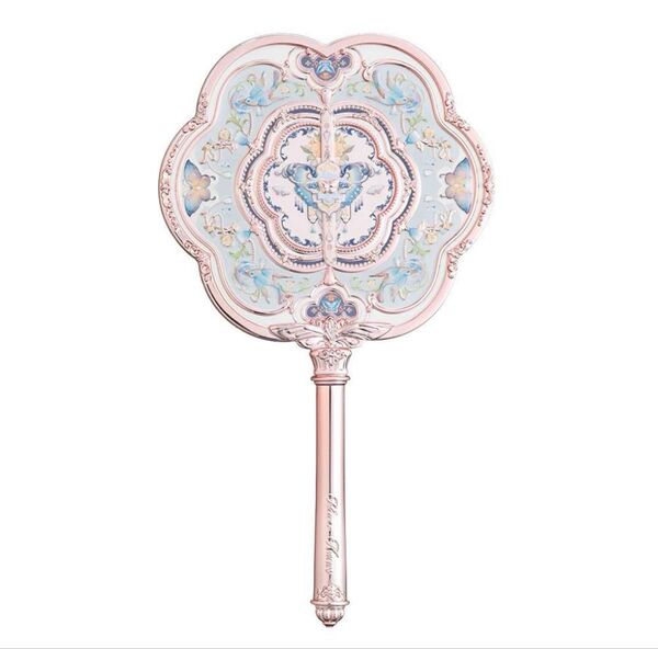 フラワーノーズ 胡蝶雲肩シリーズ ハンドミラー ブルー 新品