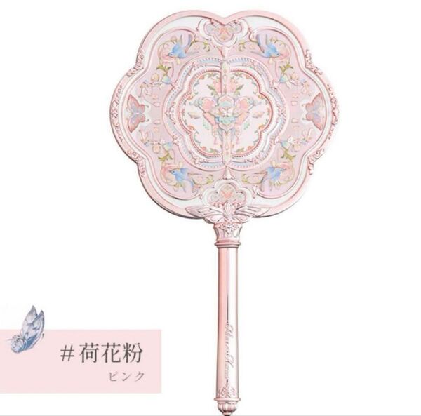 フラワーノーズ 胡蝶雲肩シリーズ ハンドミラー ピンク 新品