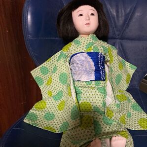 市松人形用浴衣 丈37cm 43 cm位から48cm 正絹帯付き 市松人形