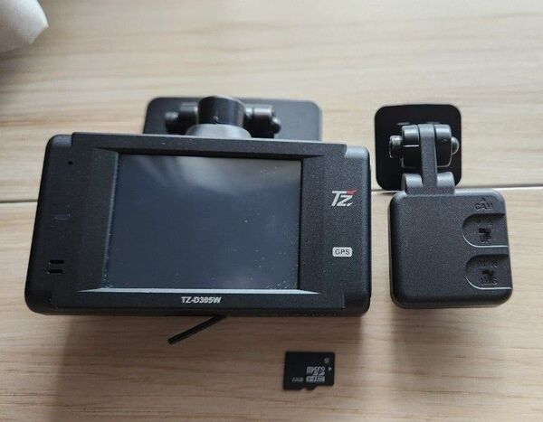 セルスター CELLSTAR Tz ドライブレコーダー ドラレコ 前後2カメラ TZ-D305W 美品
