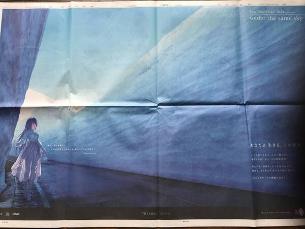 Fate/Grand Order 5th スカサハ=スカディ FGO5周年(北日本新聞 2020年5月25日 広告)送料込【未読品】