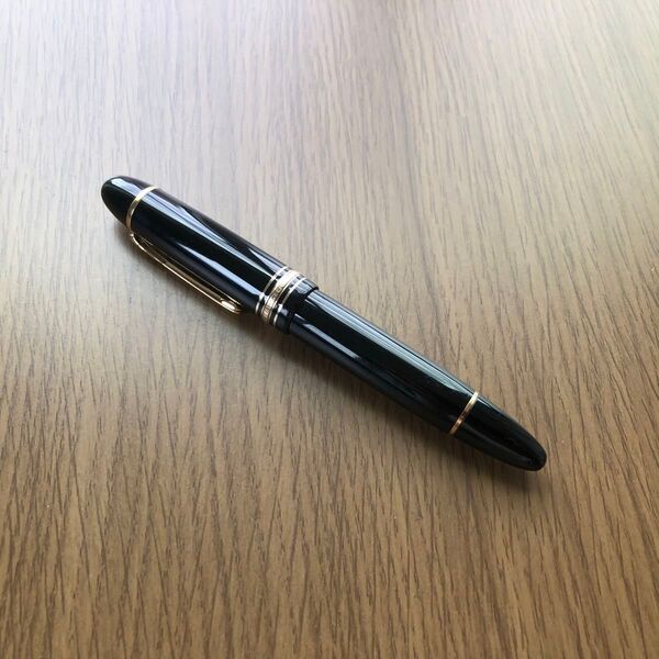 【美品】モンブラン マイスターシュテュック 149 14C 中白 二段エボナイト芯 万年筆
