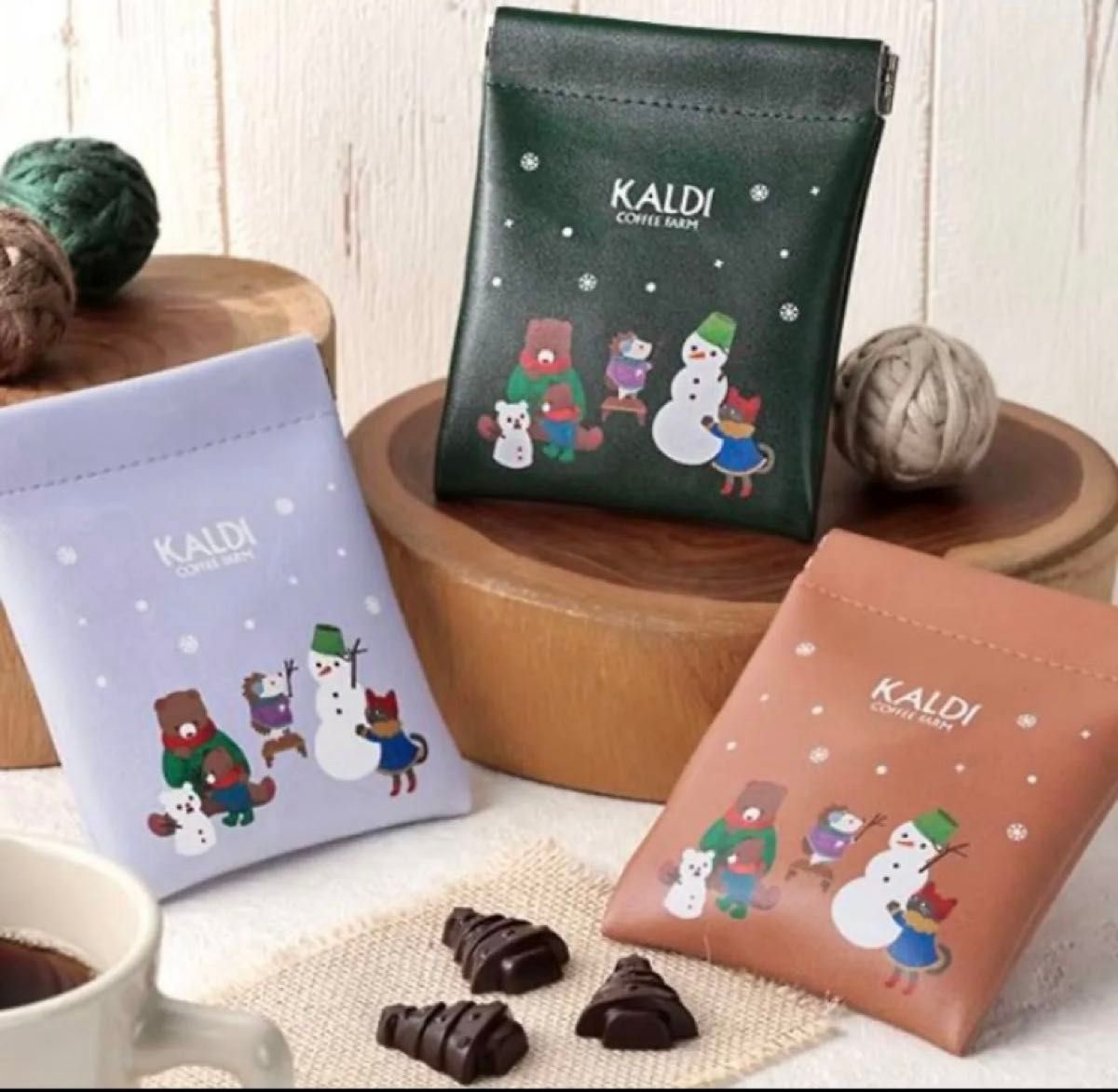 KALDI カルディ クリスマス　パッチンポーチ　2024 ぱっちんポーチ　新品未使用