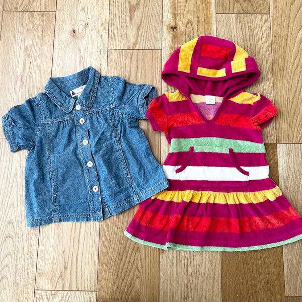 子供服 Baby Gap gap ベビーギャップ ワンピース シャツ トップス 女の子 キッズ ベビー 80 90 赤ちゃん