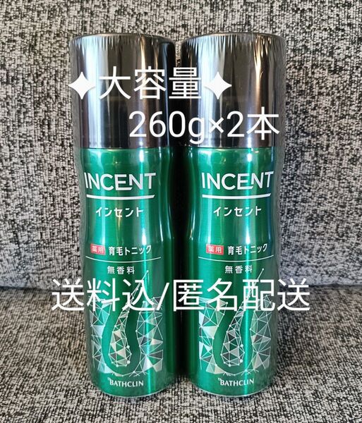 【大容量】インセント 薬用育毛トニック 無香料 医薬部外品 260g×2本
