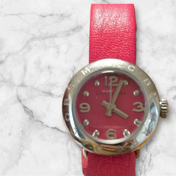 MARC BY MARC JACOBS シルバー×ピンク レディース腕時計