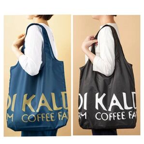 KALDI カルディ オリジナルエコバッグクラッシックブルー+ ブラック