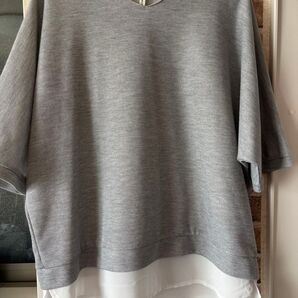 【美品】HKWORKS LONDON レディース トップス グレー Vネック