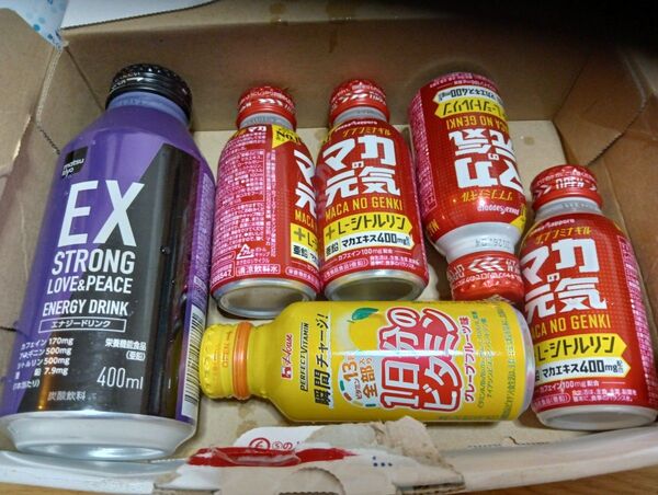 エナジードリンク、栄養ドリンク等6点まとめ売り