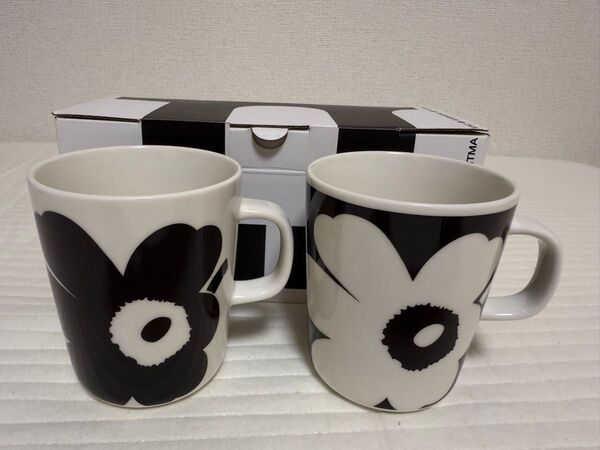 マリメッコ marimekko ペア マグカップ 70周年記念 ラテマグ 北欧食器 ウニッコ