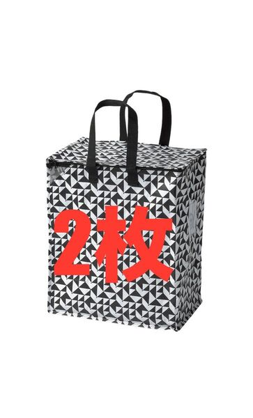 IKEA イケア KNALLA クナラ 収納バッグ ランドリーバッグ 2枚 エコバック ★価格相談カテゴリー変更放置します★