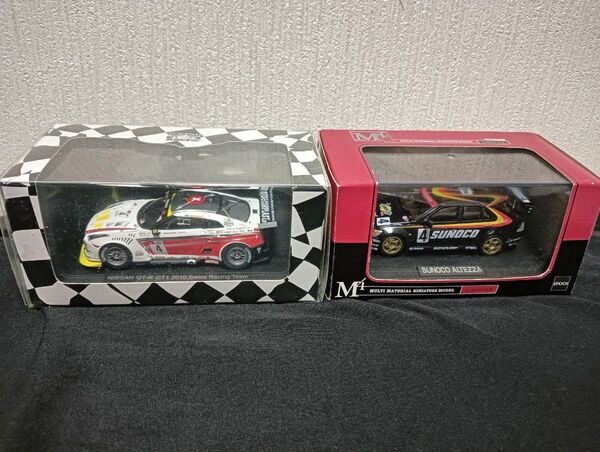 スノコ アルテッツァ&NISSAN GT-R GT1 2010 Swiss Racing Team 1/43 ミニカーセット