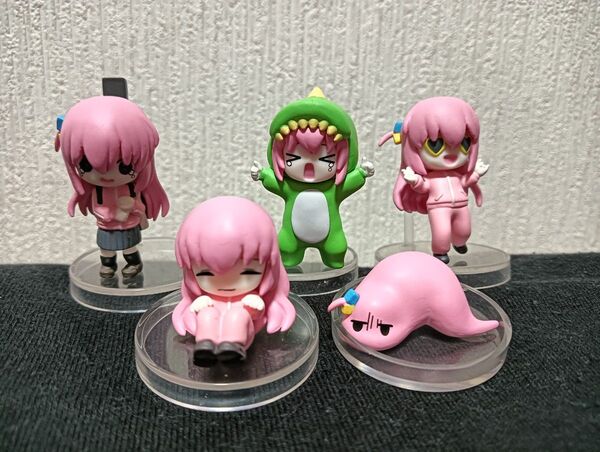 ぼっち・ざ・ろっく ガチャガチャ ぼっちちゃんがいっぱい フィギュア5種セット 後藤ひとり フルコンプ