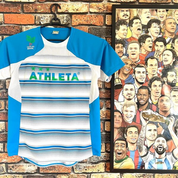 未着用 サッカー ATHLETA トレーニングシャツ トレーニングウェア ゲームシャツ フットサル アスレタ ユニフォーム 半袖