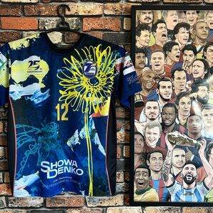 未着用 大分トリニータ ユニフォーム 北村直人 コラボ 25周年 ウェア ゲームシャツ トレーニングシャツ サッカー フットサル