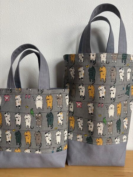 7M ミニトートバッグ 2枚セット ハンドメイド