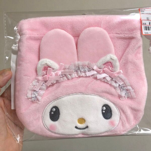 マイメロディ サンリオ マイメロ ポーチ 小物入れ 巾着 キンチャク うさぎ アベイル 白猫バレリーナ