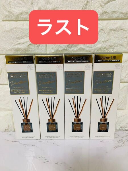 スッキーリ!! コルク プラス スティック ピュリチャー せせらぎのそばで グリーンフローラル調の香り 詰め替え 4個