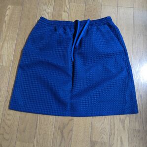 ビ一ムス 青色 ミニスカート 紐付き
