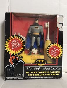 BATMANbado man Janex BATTERY POWERED TALKING TOOTHBRUSH with STAND toothbrush doll figure 