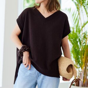 FRAMeWORK フレームワーク コットンループVネックプルオーバー