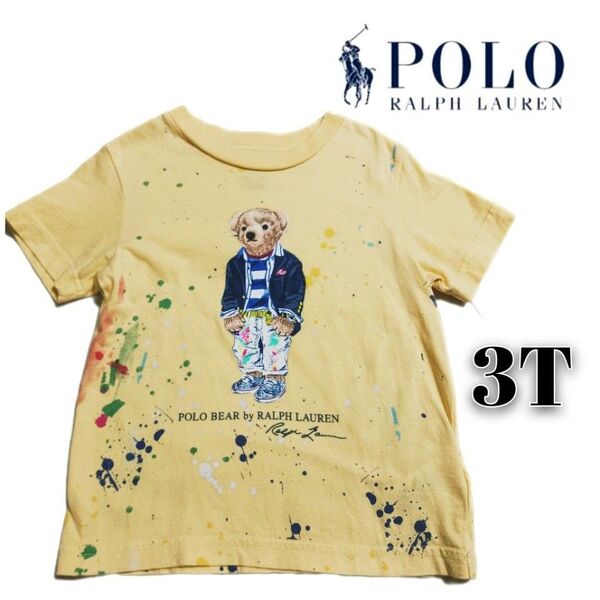 ポロラルフローレン◆ポロベア ペイント 半袖Tシャツ◆3T 100cm