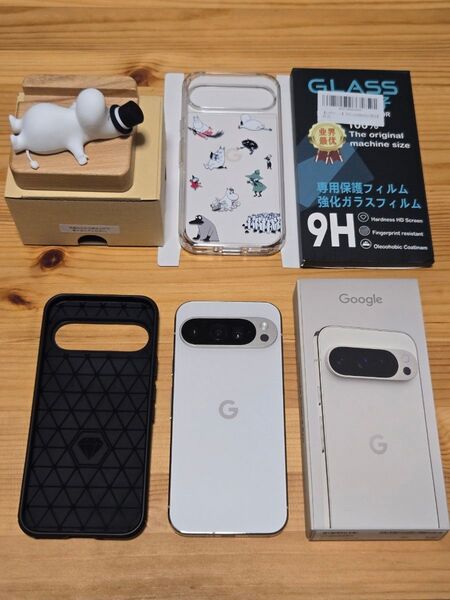 《美品》 Google Pixel 9 Pro Porcelain 128GB Googleストア版 ムーミンケース等おまけ付き