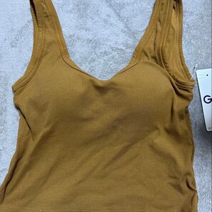 GU ブラフィールクロップドバックオープン タンクトップ 2色セット