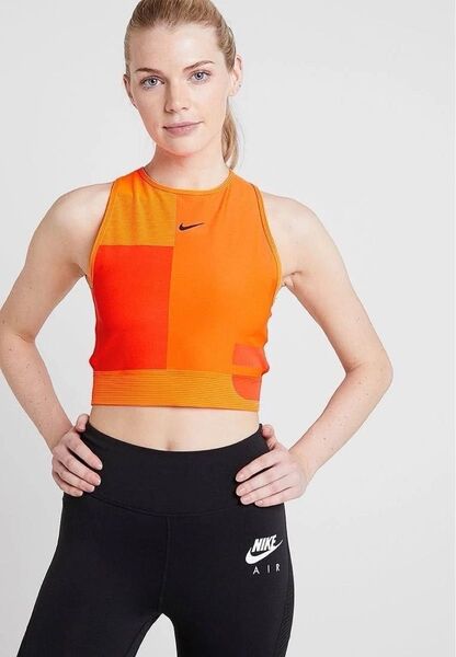 新品タグ付き NIKE グレーテックパック ハイパークール タンクトップ トレーニングオレンジ XLサイズ