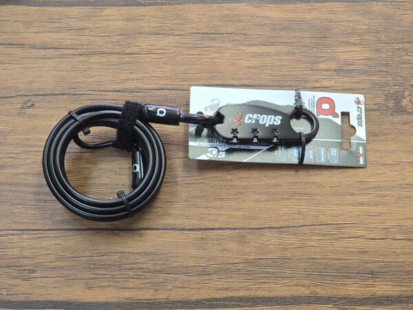 【新品】CROPS クロップス CP-SPD07 ダイヤル式ケーブルロック 自転車用 鍵 錠 盗難防止 防犯 ワイヤーキー