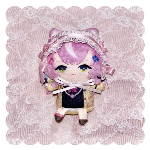 にじぱぺっと 10cmぬい用 ヘッドドレス 白