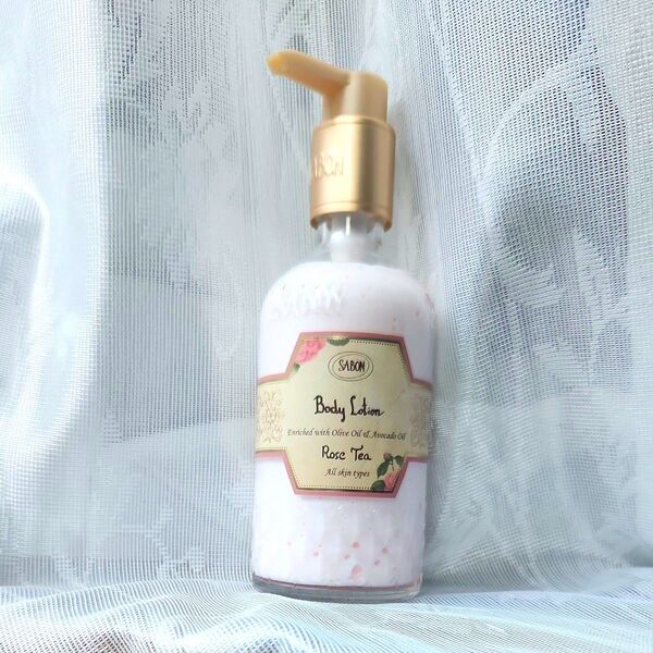 【値下げ】SABON ボディローション ローズティー