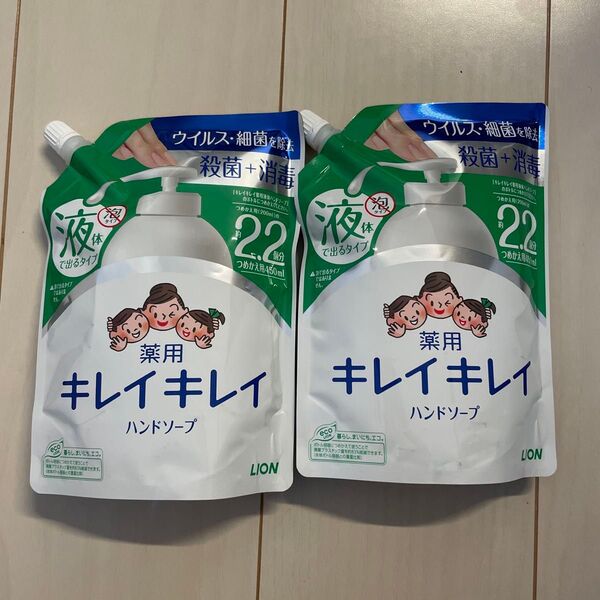 キレイキレイ 薬用液体ハンドソープ 詰替/450mL×2