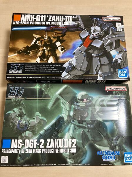 ガンプラ HG 1/144 ザクIII / HG 1/144 ザクⅡF2型(ジオン軍仕様
