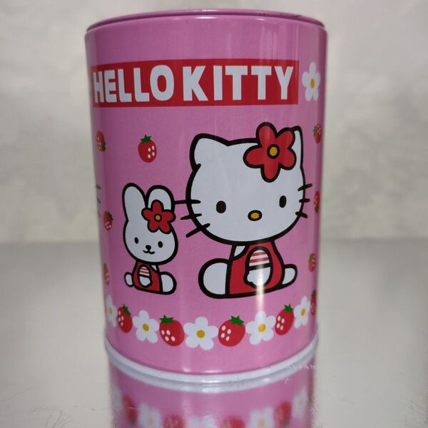 ハローキティ 缶貯金箱 1999年製 レトロ サンリオ sanrio SANRIO 当時物 ペン立て