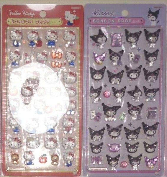 サンリオ ボンボンドロップシール ハローキティ クロミ