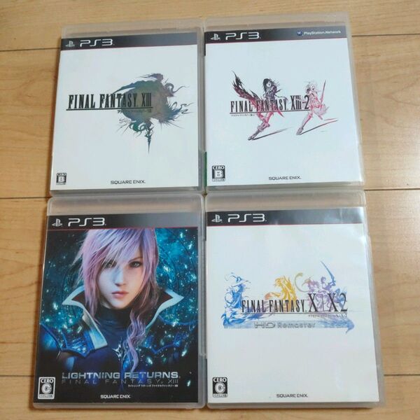 【PS3】 ファイナルファンタジーXIII XIII-2 ライトニング リターンズ X/X-2 HD Remaster 4本セット