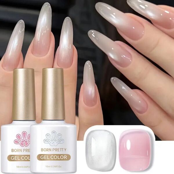 ジェルネイルセット 2色セット ボーンプリティージェル マグネットジェル と カラージェル GEL026