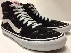 美品 人気 VANS PRO SK8HI バンズ スケートハイ プロ スエード ブラック 黒 us 10 JP 28 正規品