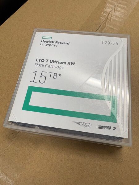 新品未使用HPE LTO7 Ultrium 15TB RWデータカートリッジ C7977A